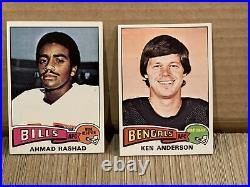1975 Topps NFL Football Set Lot Over 600 Cards High Grade All Cards Listed