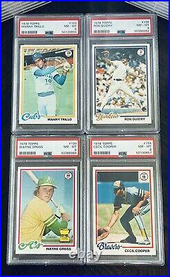 1978 Topps Baseball Psa Complete Your Registry Set Card Lot Of 45 All Psa 8 Nmmt