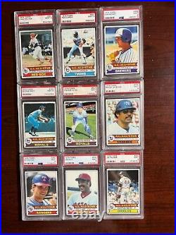 1979 Topps Baseball Complete AL All Star team PSA 9 MINT Jackson Brett Carew