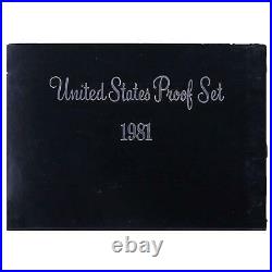 1981 S Proof Set Original Box All 6 Coins Are Type 2 US Mint
