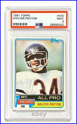 1981 Topps WALTER PAYTON #400 All Pro PSA 9 Mint! Well Centered! Iconic Set