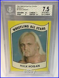 1982 Wrestling All Stars Hulk Hogan Rookie #2 BGS 7.5 Hulkamania High Grade WWE