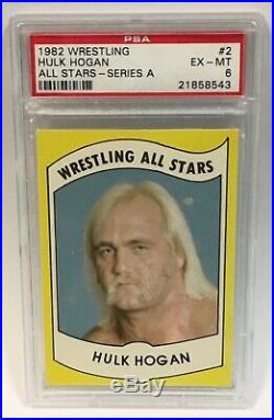 1982 Wrestling All Stars Hulk Hogan Rookie PSA 6 Running Wild On You Brother WWE