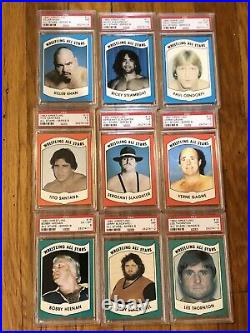 1982 Wrestling All Stars Series A+B Full Set All PSA Graded Hulk Hogan Rc PSA 8