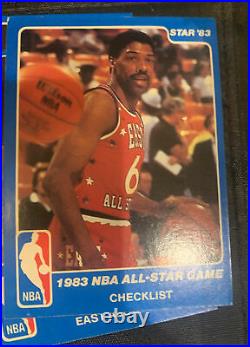 1983 Star Co. Nba All-star Game Complete Set Of 32 Cards (nm)