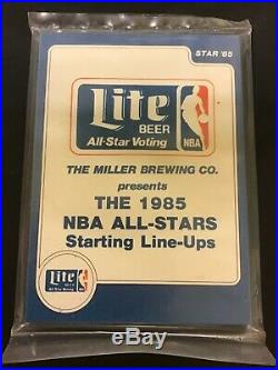 1984-1985 Star Co. Miller Lite All Star Sealed Bag Set with Michael Jordan XRC