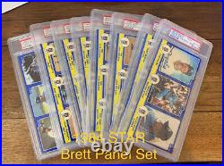 1984 STAR George BRETT- PANEL Complete Set All Graded PSA