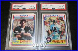 1984 Topps USFL Football Complete Set With ALL STARS PSA 8+ NM/MT