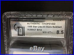 1985 85 Star Lite All-Star Michael Jordan Rookie Factory Sealed Set GAI 8.5