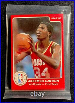 1985-86 Star All Rookie Set In Bag Michael Jordan Barkley Olajuwon Stockton