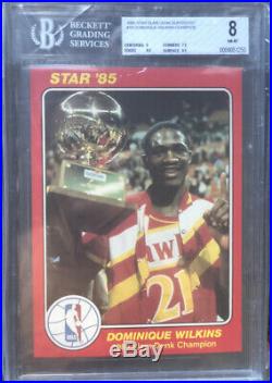1985 Star Slam Dunk Supers 5 X 7 FULL SET! Michael Jordan-ALL BGS GRADED 8+