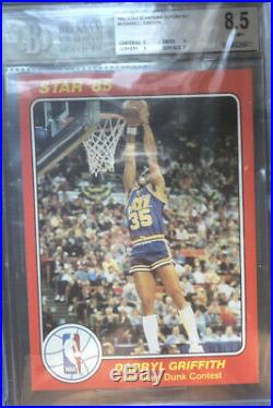 1985 Star Slam Dunk Supers 5 X 7 FULL SET! Michael Jordan-ALL BGS GRADED 8+
