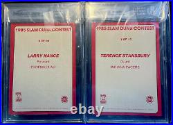 1985 Star Slam Dunk Supers Partial Set 8 Cards Wilkins Erving Drexler All Bgs