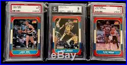 1986-87 Fleer Basketball Almost Complete Set 131/132 ALL GRADED PSA/BGS 9 Mint
