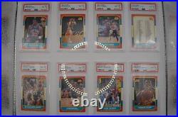 1986 87 Fleer Basketball Complete Set 143 All Cards PSA 8 NM-MT Jordan RC auth
