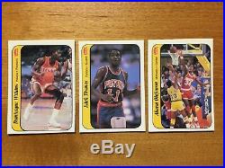 1986-87 Fleer Basketball Sticker Set 1-11- Jordan RC and all cards are in NM/MNT