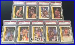 1986-87 Fleer Complete Sticker Set #1 #11 All Psa 9 Mint Michael Jordan Rookie