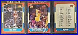 1986 FLEER COMPLETE SET WithSTICKERS MICHEAL JORDAN & OTHER KEY ROOKIES ALL PSA 8