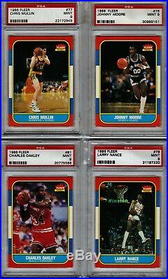 1986 Fleer Basketball Complete Set, Michael Jordan All Psa 9 (beautifull Set)