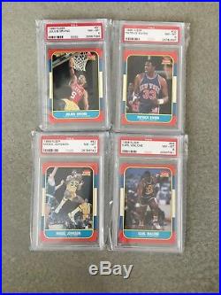1986 Fleer Basketball Complete Set PSA 8 Michael Jordan RC 132/132 All Star NQ