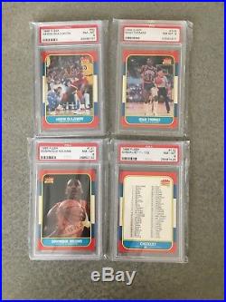 1986 Fleer Basketball Complete Set PSA 8 Michael Jordan RC 132/132 All Star NQ