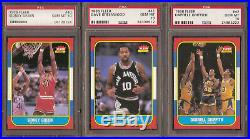 1986 Fleer Basketball Set Starter 30 Different Cards All Psa 10 Gem Mint