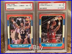 1986 Fleer Basketball Set witho JORDAN 131/132 Cards All Cards PSA 8 NM-MT