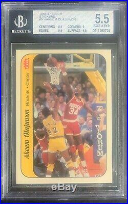 1986 Fleer Basketball Sticker Set All Bgs Graded With Michael Jordan Rc Ex-mt++