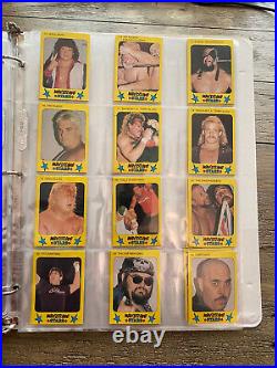 1986 Monty Gum Wrestling All Stars Complete Set of 100 Hogan Flair Savage WWF
