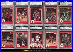 1986 Star Basketball Michael Jordan RC'86 AUTO SET, ALL PSA/DNA