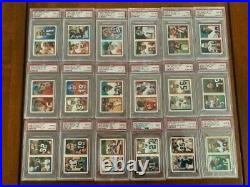 1986 Topps Stickers Football Set #1 Registry Set ALL Graded 135/173 PSA 10s