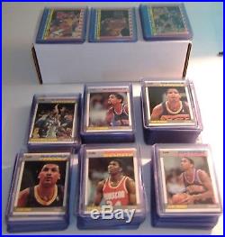 1987-88 Complete Fleer Basketball Set with Stickers Jordan All in Toploaders