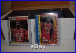 1987-88 Complete Fleer Basketball Set with Stickers Jordan All in Toploaders