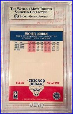 1987-88 Fleer Basketball Set with All Stickers (Includes BGS 7 NMt Michael Jordan)