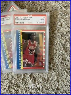 1987 Fleer Basketball Set All PSA 9 Complete Set 143/143 Michael Jordan NQ