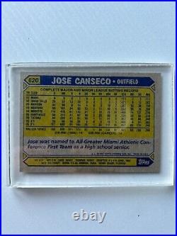1987 Topps JOSE CANSECO Oakland Athletics #620 All Star Rookie
