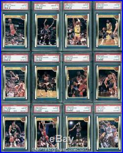 1988 Fleer MICHAEL JORDAN/STOCKTON RC All-Star Set x12 Card Lot PSA 10 Gem Mint