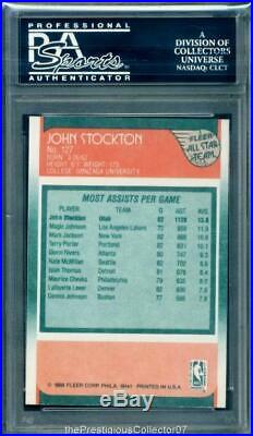 1988 Fleer MICHAEL JORDAN/STOCKTON RC All-Star Set x12 Card Lot PSA 10 Gem Mint