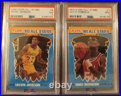 1990-91 Fleer Basketball Set, Updated Set, All Star Set, & Rookie Sen. Set