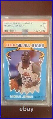 1990 Fleer Basketball All Stars Complete Set (11 / 12) PSA 9 1 PSA 10