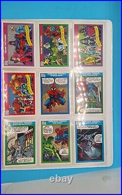 1990 Impel Marvel Universe Series 1 Trading Cards Full Set with ALL Holograms