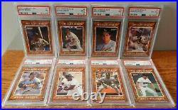 1991 Donruss Elite Series complete set Baseball Cards # 1-8 all PSA graded