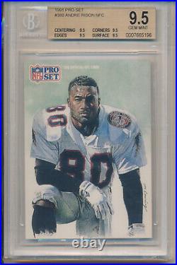 1991 Pro Set Football Andre Rison (All-Star Card) (#380) (All 9.5 Subs) BGS9.5
