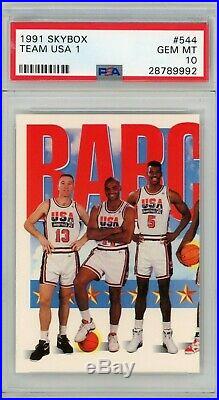 1991 Skybox Dream Team USA # 544 545 546 Michael Jordan ALL PSA 10 Gem Mint SET