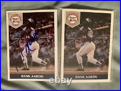 1992 Front Row Hank Aaron Auto All-Time Great Autograph With Team Set COA. Mint