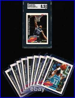 1992 Hoops Basketball Magic's All Rookie Team Set 1-10 Shaq Sgc 8.5 Nm-mt+