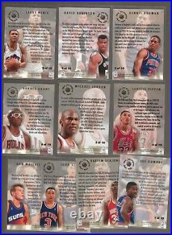 1993-94 Fleer Ultra 10 Card All Defense Team Set (Jordan Pippen Rodman Robinson)
