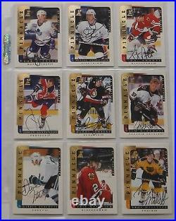 1996/97 Be A Player Full Set Of 219 Auto Cards Plus More
