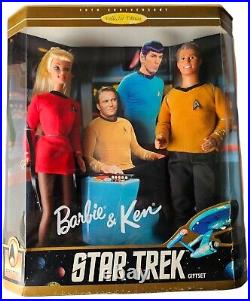 1996 Mattel Barbie and Ken 30th Anniversary Collector Edition Star Trek Gift Set