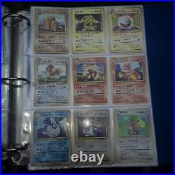 1996 Original Pokemon Base Set COMPLETE ALL 102 Cards Lot Japanese Edition
